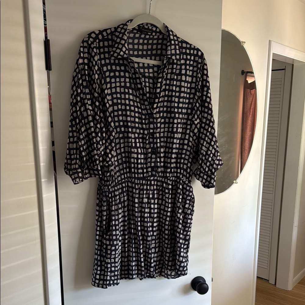 Forever 21 Blue and White Mini Dress
